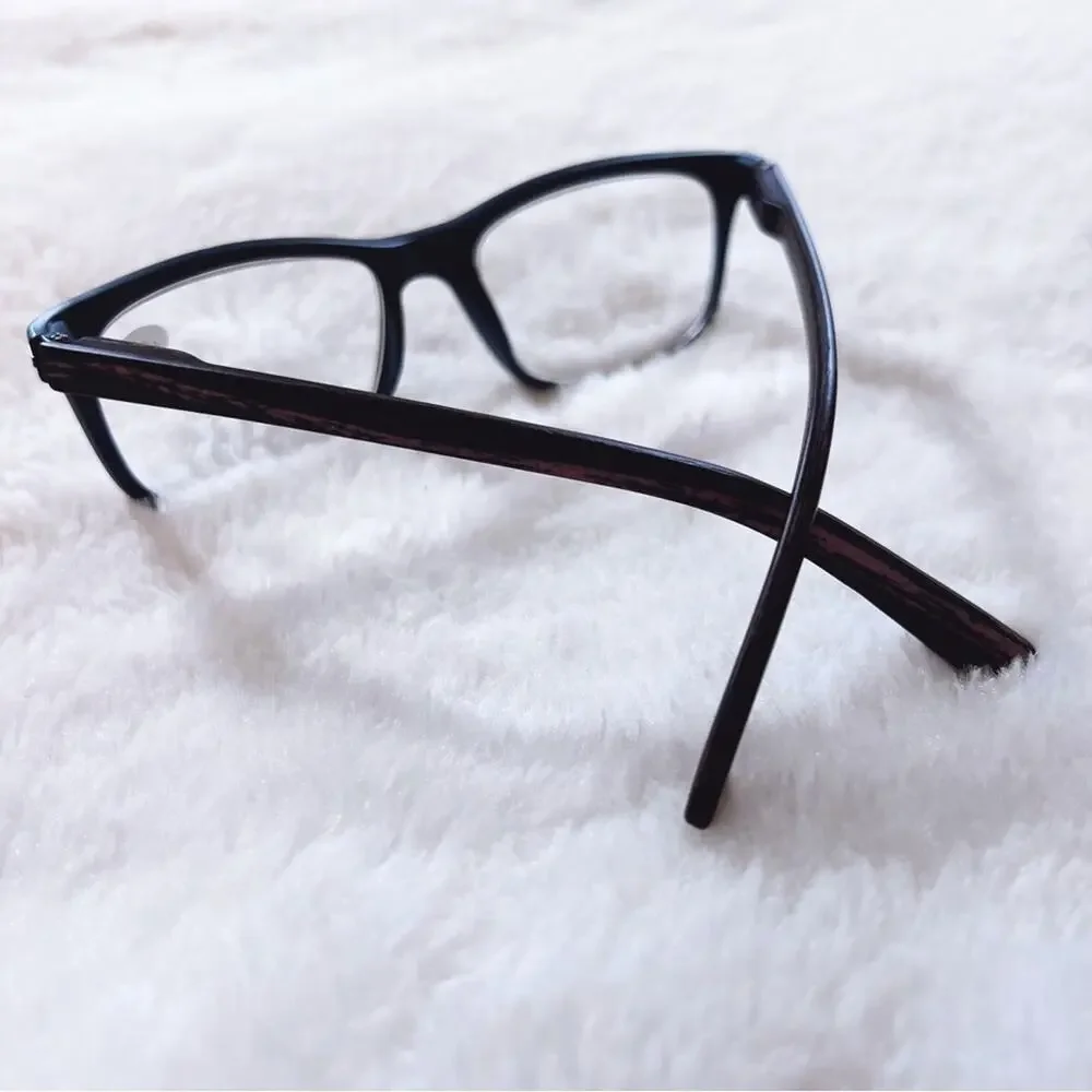 Olivia Blue with Dark Wood Reader Glasses - Picture 7 of 11